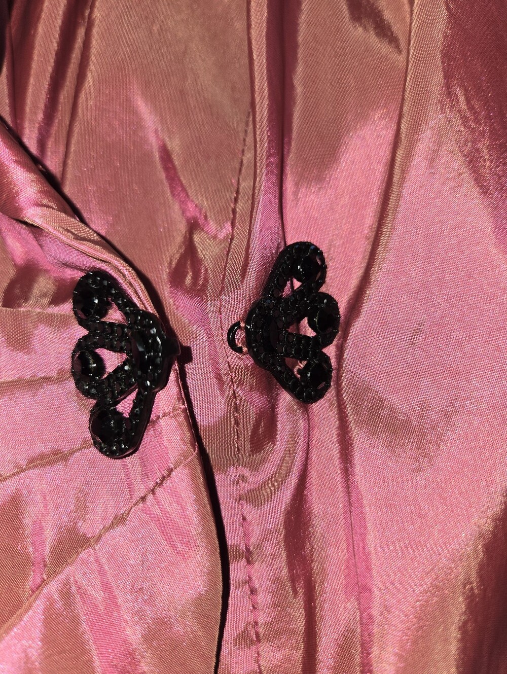Alex Evenings Shimmery Rose Pink Satin Draped Blazer NWT 3X - Picture 4 of 8